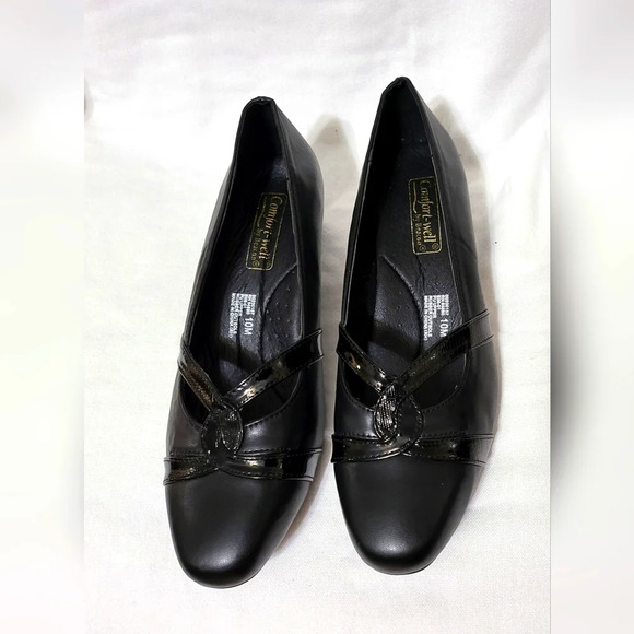Beacon Comfort-Well Black Elsa Block Heel Retro Slip On Career Loafers 10M NWOB - Picture 7 of 8